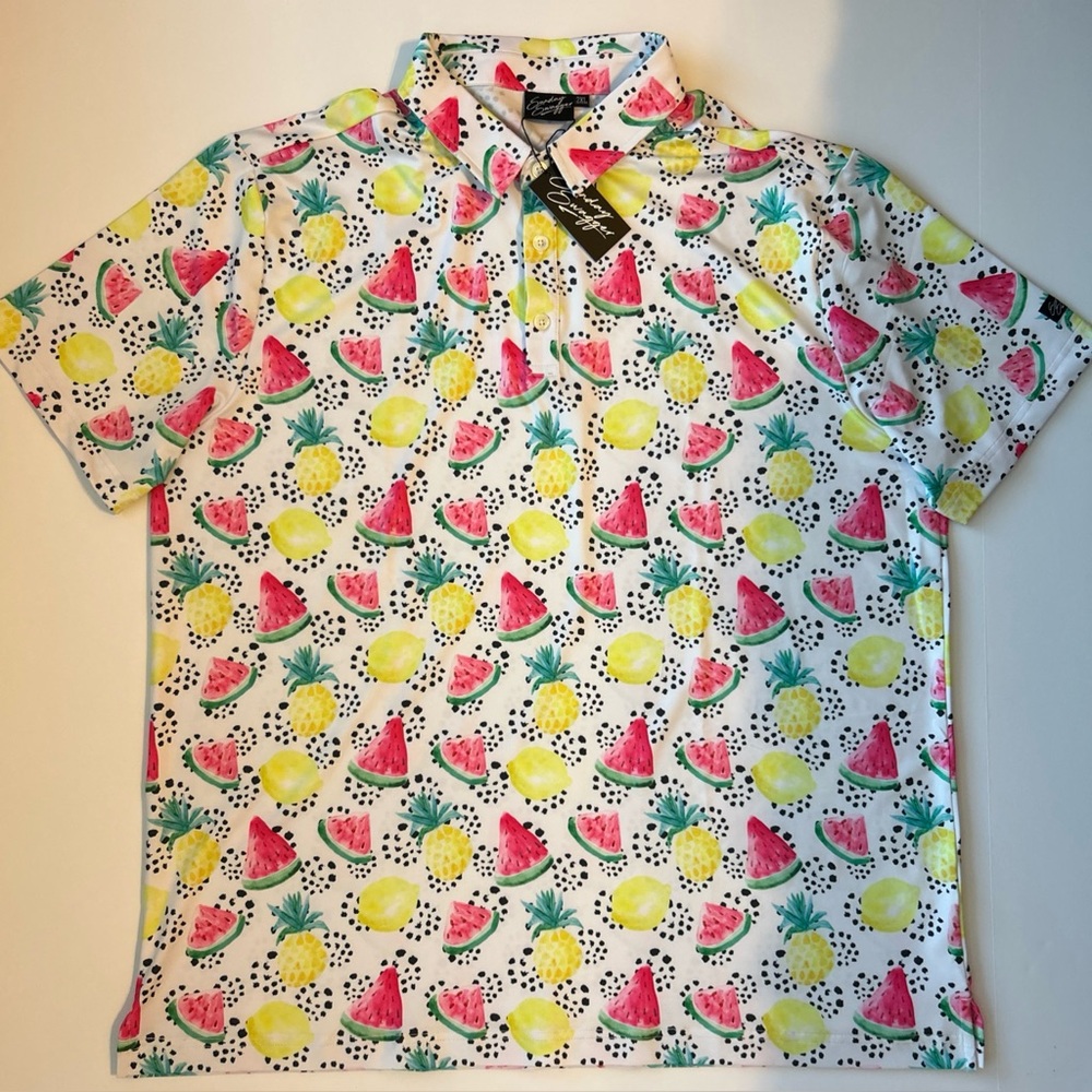NEW Sunday Swagger Polo Shirt 2XL Short Sleeve Golf Stretch Adult